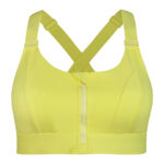 نیم تنه ورزشی زنانه ماییلدا مدل جلو زیپدار پد ثابت کد 5018 رنگ زرد