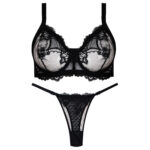 ست شورت و سوتین زنانه کارنا رز مدل فنردار کد 5168 رنگ مشکی