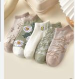 جوراب گل سبز کد n-1524 - Image 4