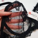 ست شورت و سوتین زنانه کارنا رز مدل فنردار کد 5168 رنگ مشکی