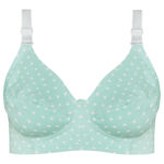 سوتین زنانه ماییلدا مدل بدون فنر قلبی کد 5039 رنگ سبز