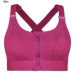 نیم تنه ورزشی زنانه ماییلدا مدل جلو زیپدار پد ثابت کد 5018 رنگ سرخابی