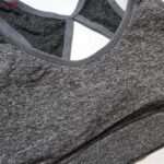 ست نیم تنه و شلوارک ورزشی زنانه ماییلدا مدل سیملس پشت چین دار پددار کد 5172 رنگ طوسی