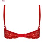 ست شورت و سوتین زنانه ماییلدا مدل فنردار هارنس کد 5165 رنگ قرمز
