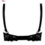 سوتین زنانه ماییلدا مدل هارنس فنردار کد 5045 رنگ مشکی