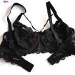 سوتین زنانه ماییلدا مدل هارنس فنردار کد 5045 رنگ مشکی