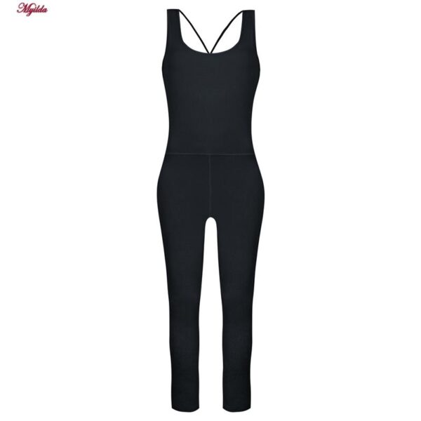 سرهمی ورزشی زنانه ماییلدا مدل بند ضربدری کد 5173 رنگ خاکستری تیره