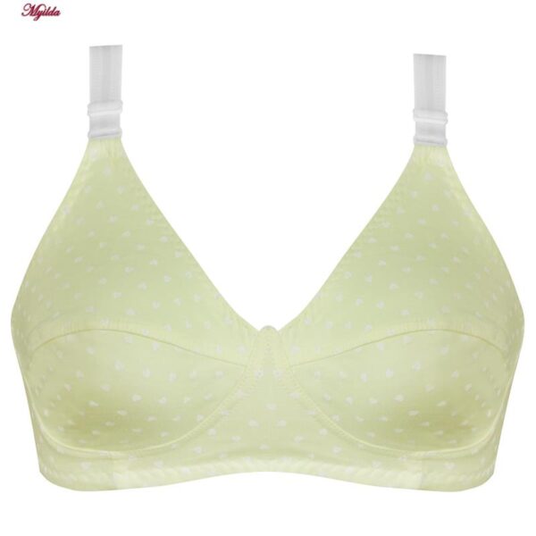 سوتین زنانه ماییلدا مدل بدون فنر کد 5039 رنگ زرد