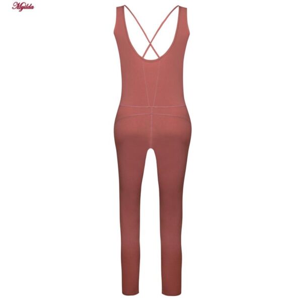 سرهمی ورزشی زنانه ماییلدا مدل بند ضربدری کد 5173 رنگ نارنجی