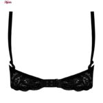 ست شورت و سوتین زنانه ماییلدا مدل فنردار هارنس کد 5165 رنگ مشکی