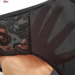 ست شورت و سوتین زنانه ماییلدا مدل فنردار هارنس کد 5165 رنگ مشکی