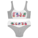 ست شورت و نیم تنه دخترانه ماییلدا مدل پددار تخم مرغ کد 5164-1 رنگ طوسی