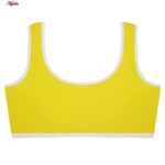 ست شورت و نیم تنه دخترانه ماییلدا مدل پددار خرگوش و جوجه کد 5164-5 رنگ زرد