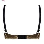 ست شورت و سوتین زنانه کارنا رز مدل فنردار کد 1035 رنگ طلایی