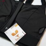 نیم تنه ورزشی زنانه ماییلدا مدل بند چسبی پددار پشت ضربدری کد 5166-805 رنگ مشکی