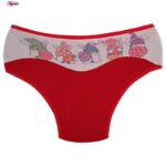 ست شورت و نیم تنه دخترانه ماییلدا مدل پددار تخم مرغ کد 5164-1 رنگ قرمز