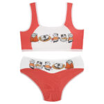 ست شورت و نیم تنه دخترانه ماییلدا مدل پددار گربه سرمایی کد 5164-6 رنگ گلبهی