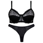 ست شورت و سوتین زنانه کارنا رز مدل فنردار کد 5170-2020 رنگ مشکی