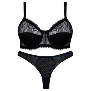 ست شورت و سوتین زنانه کارنا رز مدل فنردار کد 5170-2020 رنگ مشکی