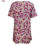 تونیک زنانه ماییلدا مدل برگهای پاییزی کد 5195-8 رنگ سبز روشن