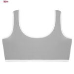 ست شورت و نیم تنه دخترانه ماییلدا مدل پددار خرگوش خندان کد 5164-7 رنگ طوسی