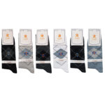 جوراب ساق بلند مردانه ضیاکو مدل پنبه ای کد 5185-266-1 بسته 6 عددی