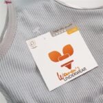 ست شورت و نیم تنه دخترانه ماییلدا مدل پددار گربه و فنجان کد 5164-4 رنگ طوسی