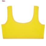 ست شورت و نیم تنه دخترانه ماییلدا مدل پددار ساز و آواز کد 5164-3 رنگ زرد