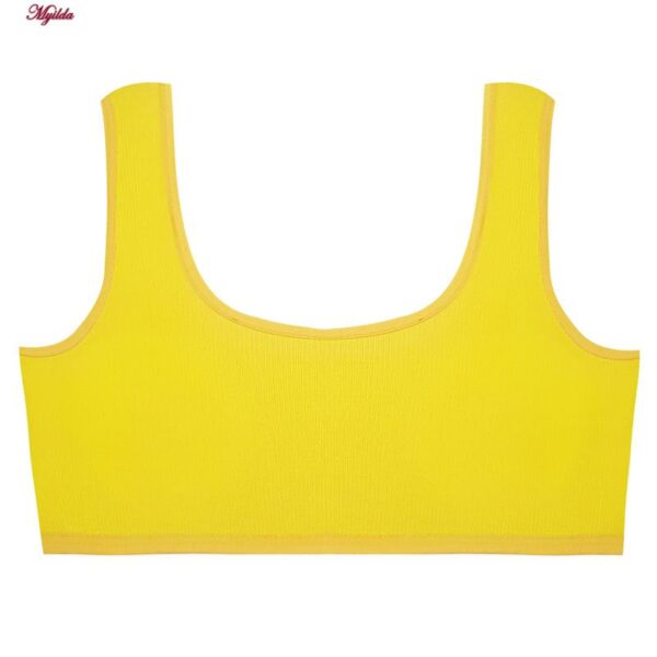 ست شورت و نیم تنه دخترانه ماییلدا مدل پددار ساز و آواز کد 5164-3 رنگ زرد