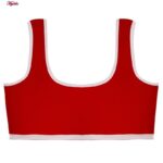 ست شورت و نیم تنه دخترانه ماییلدا مدل پددار خرگوش و جوجه کد 5164-5 رنگ قرمز