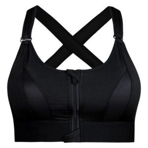 نیم تنه ورزشی زنانه ماییلدا مدل بند چسبی پددار پشت ضربدری کد 5166-805 رنگ مشکی