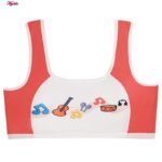 ست شورت و نیم تنه دخترانه ماییلدا مدل پددار ساز و آواز کد 5164-3 رنگ گلبهی