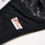 ست شورت و سوتین زنانه کارنا رز مدل گل فنردار هارنس کد 1001 رنگ مشکی