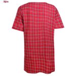 تونیک زنانه ماییلدا مدل چهارخانه کد 5195-2 رنگ قرمز