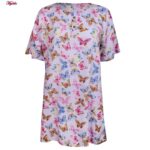 تونیک زنانه ماییلدا مدل پروانه کد 5195-10 رنگ یاسی