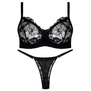 ست شورت و سوتین زنانه کارنا رز مدل فنردار کد 5171-5009 رنگ مشکی