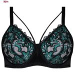 ست شورت و سوتین زنانه کارنا رز مدل فنردار هارنس کد 1003 رنگ سبز کله غازی