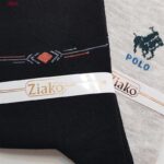 جوراب ساق بلند مردانه ضیاکو ترنج مدل پنبه ای کد 5182-4002-2 بسته 2 عددی