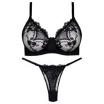 ست شورت و سوتین زنانه کارنا رز مدل فنردار کد 5167-5007 رنگ مشکی