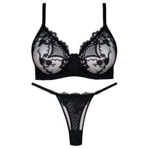 ست شورت و سوتین زنانه کارنا رز مدل فنردار کد 5167-5007 رنگ مشکی