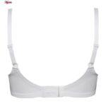 ست شورت و سوتین زنانه شاندرمن مدل فنردار گیپور گلدار کد 5080-2464-03 رنگ سفید