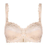 سوتین زنانه لین مدل فنردار کد 4680-415 رنگ کرم