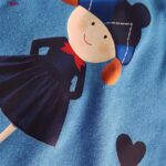 ست بلوز و شلوار زنانه لین مدل نخ پنبه کد 5196-157 رنگ آبی