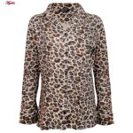 ست شومیز و شلوار زنانه لین مدل نخ پنبه پلنگی کد 5196-148