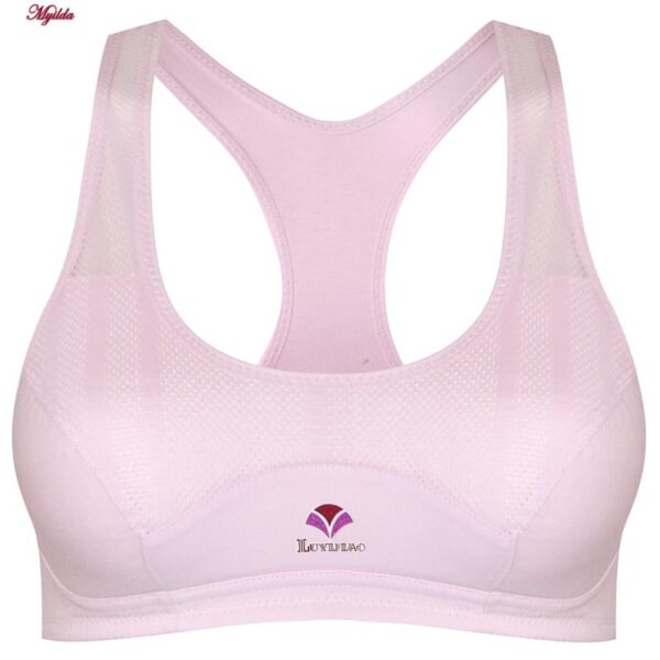 نیم تنه ورزشی زنانه ماییلدا مدل 3785 رنگ صورتی روشن