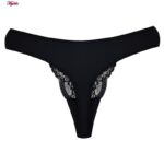 شورت زنانه لین مدل گیپوری کد 4681-717 رنگ مشکی