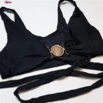 مایو زنانه مدل سگک دار کد 4996 رنگ مشکی