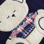 ست بلوز و شلوار زنانه لین مدل تدی نخ پنبه کد 5196-151 رنگ سرمه ای