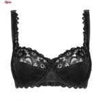 سوتین زنانه لین مدل فنردار کد 4680-415 رنگ مشکی