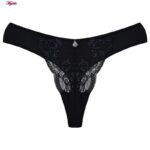 شورت زنانه لین مدل گیپوری کد 4681-717 رنگ مشکی